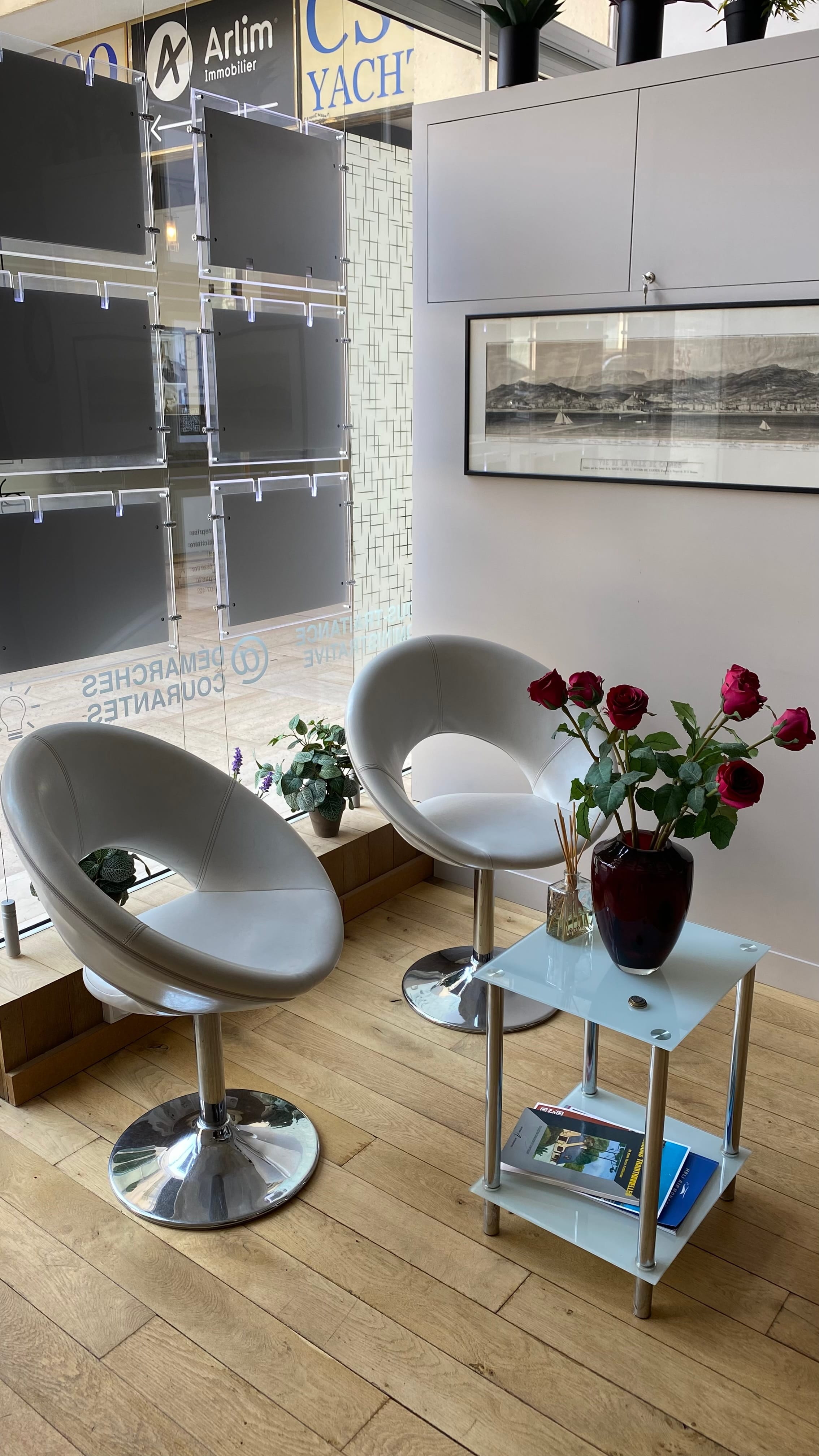 Espace d'accueil professionnel pour recevoir des clients à Cannes Croisette